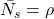 \bar{N_s}=\rho